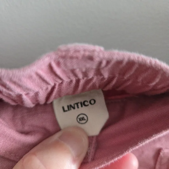 Lintico Lightweight Raspberry Pink Linen Pants XXL - Picture 3 of 8